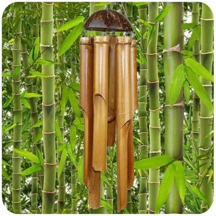 Bamboo wind chime, good sound, decorative for the garden and.