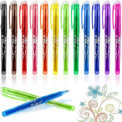 Erasable Ink Pens, Erasable Gel Ink Pens - 12-pack Multicolor multicolor.
