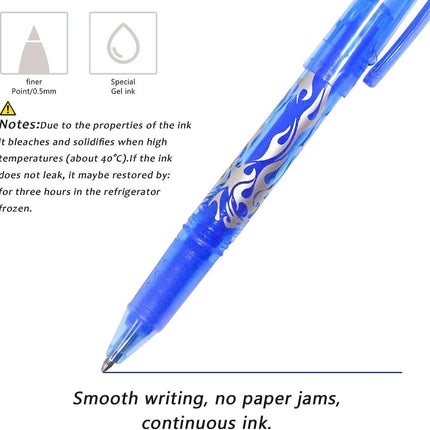 Erasable Ink Pens, Erasable Gel Ink Pens - 12-pack Multicolor multicolor.