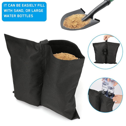 4-pack tent weights sandbags, heavy foot bag for legs.