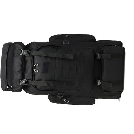 80L Military Tactical Backpack Waterproof Fishing Bag Multifunctional Bag for Adults Outdoor Sports Climbing Camping Black.