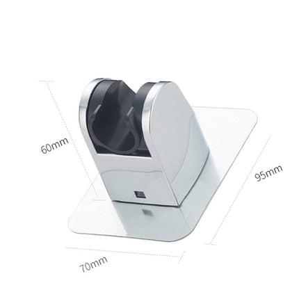 Adjustable Shower Head Holder, Self-Adhesive Handheld Shower Holder with 3M Sticker, Reusable, Durable, Waterproof, Wall Mount for Bathroom.