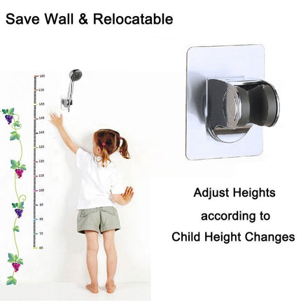 Adjustable Shower Head Holder, Self-Adhesive Handheld Shower Holder with 3M Sticker, Reusable, Durable, Waterproof, Wall Mount for Bathroom.