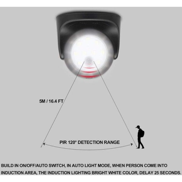 Outdoor Wall Light with Motion Sensor | 1000 Lumen LED Outdoor Lighting | Battery Powered Cordless Lighting | 360 Degree Rotation and Tilt.