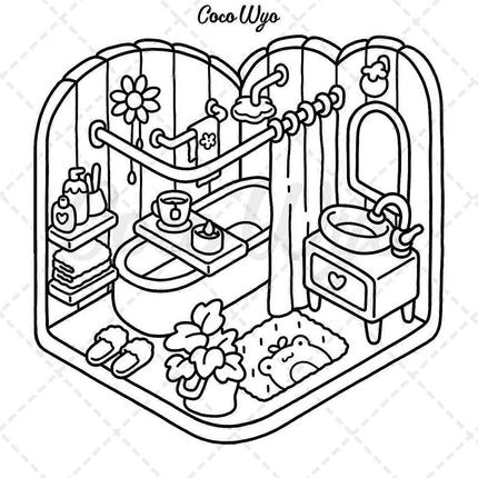 Coloring Book for Adults and Teens, Super Cute Patterns for Relaxation.