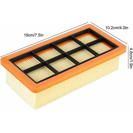 Kärcher vacuum cleaner filter 3-pack flat pleated filter accessory for Kärcher vacuum cleaners AD 3200, AD 3 Premium and AD 4 Premium, 6.415-953.0.