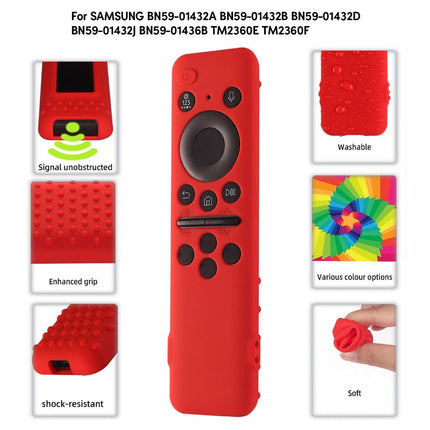 Stylish Protection for BN59 01432A TV Remote Control Shockproof Sleeves in Multi-Colored Bag 0.03 Black.