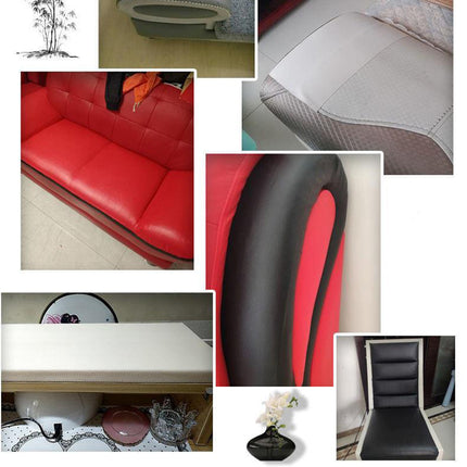 Self-Adhesive Repair Patch Faux Leather 50x138 cm Dark Brown.
