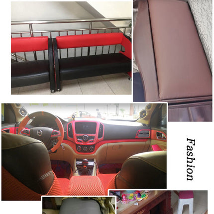 Self-Adhesive Repair Patch Faux Leather 50x138 cm Dark Brown.