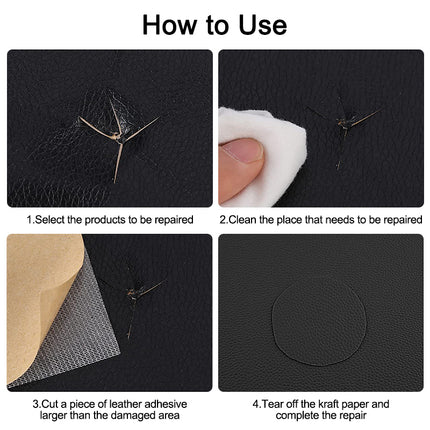Self-Adhesive Repair Patch Faux Leather 50x138 cm Dark Brown.
