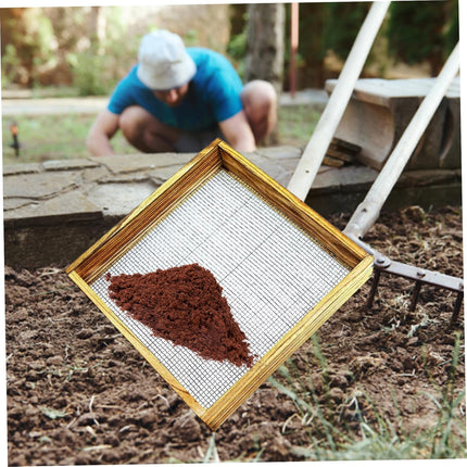 Garden sieve, soil sieve, mesh, ground stone, sand sieve, garden tool for sifting compost, dirt, soil, leaves, live.