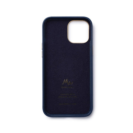 iPhone 12 / 12 Pro - MagSafe Leather Mobile Case - Marie Wolt Blu Blue iPhone 12/12 Pro.