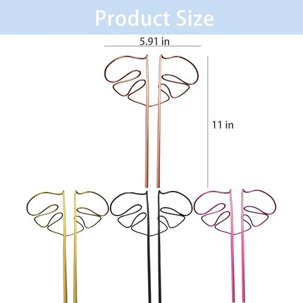 Monstera-shaped plant support, reusable sturdy alloy plant support, plant support for indoor and outdoor plants, including Flow.