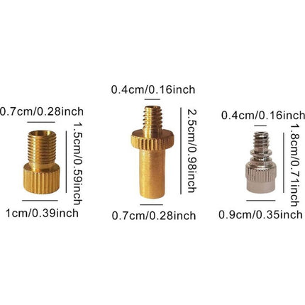 15 pcs Bicycle Valve Adapter Set Reducing Nozzles Tire Pump Adapter Set Ball Pump Needle Universal..