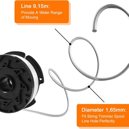 Trimmer Line Spool for Black and Decker Trimmers, 6 Trimmer Line-Xin.