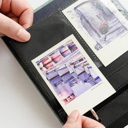50 Pockets Cover Instax Wide Album 3.5x5 Photo Album for Fuji Instax Wide 210, Instax Wide 300, 5 Inch Photos (Gray) Gray.