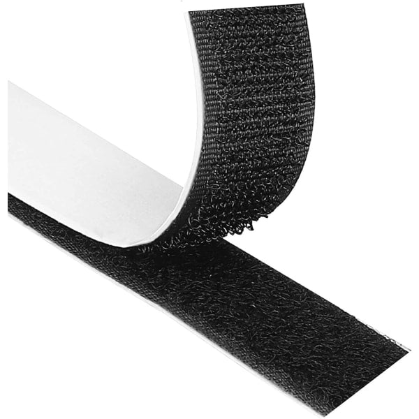 Self-adhesive Velcro 8 meters extra strong, double-sided (black).