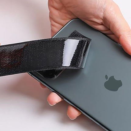Self-adhesive Velcro 8 meters extra strong, double-sided (black).