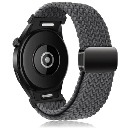 Braided Strap for Samsung Galaxy Watch 6 4 classic/5 Pro 45mm 47mm 43mm 44mm 40mm Magnetic Strap Without Gap Galaxy watch 6 band space gray space gray 6 classic 43mm 47mm.
