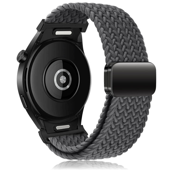Braided Strap for Samsung Galaxy Watch 6 4 classic/5 Pro 45mm 47mm 43mm 44mm 40mm Magnetic Strap Without Gap Galaxy watch 6 band space gray space gray 6 classic 43mm 47mm.