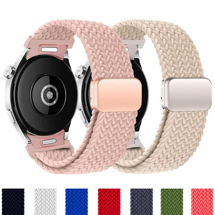 Braided Strap for Samsung Galaxy Watch 6 4 classic/5 Pro 45mm 47mm 43mm 44mm 40mm Magnetic Strap Without Gap Galaxy watch 6 band space gray space gray 6 classic 43mm 47mm.
