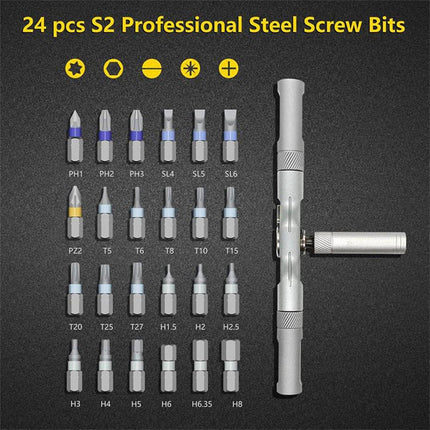 24-in-1 Magnetic Screwdriver Set, Multifunctional Tool Set for Home Repair.