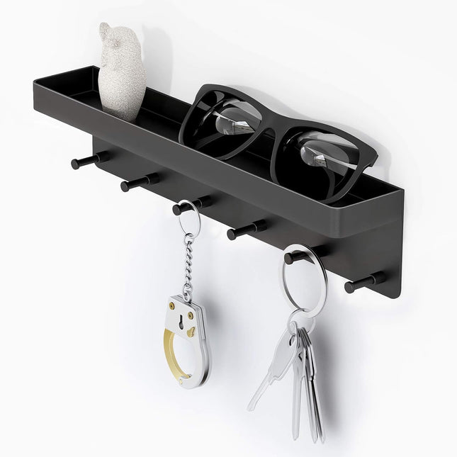 Self-adhesive Key Hooks Key Holder for Wall 6 Hooks Key.