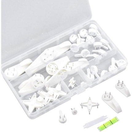 39 pcs Grooveless Wall Mounting Hooks, Picture Wall Hook, Picture Hanging Hook, Picture Hook, Wall Hooks for Hanging Photo Frames Paintings Clock.
