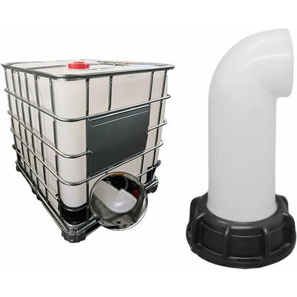 pcs Water Tank Nozzle Valve, Water Tank Valve, IBC Water Tank Adapter 60mm, for Dead IBC Tank (White).