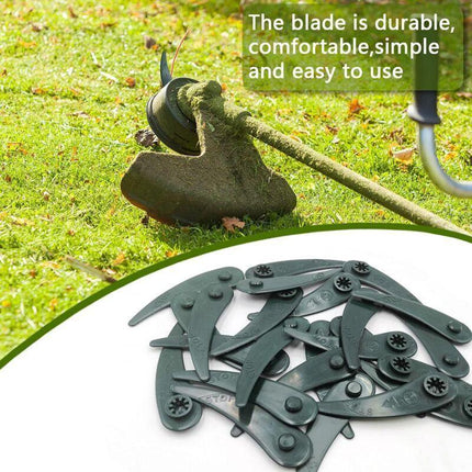 24-pack Bosch Grass Trimmer Blades for Bosch Durablade Art 23-18 LI Art 26-18 LI Grass Trimmers, Replacement Blades for Grass Trimmer. green Flat teeth.