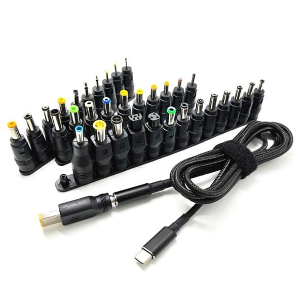 TypeC PD Charging Cable Cord Usb-C DC Power Converter to 34 Plugs Male for Laptop Charger Power.