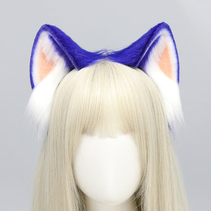 Comic show stage performance cosplay props blue Sonic the Hedgehog ears headband.