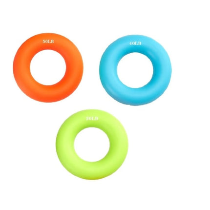 Hand, forearm and finger strengtheners - Silicone rings for muscle training, sports, climbing, fitness.