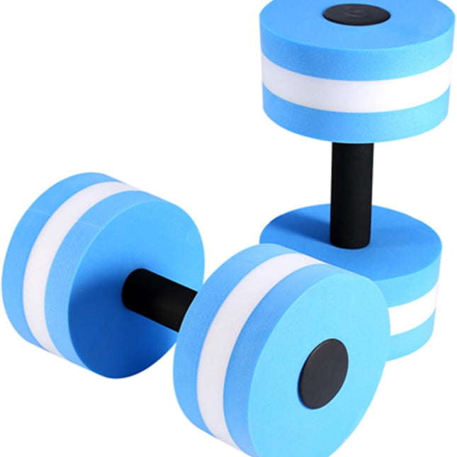 Water Dumbbells Set, 2PCS Water Dumbbells Pool Resistance Water Fitness Equipment Foam Dumbbell Water Aerobics Fitness Equipment