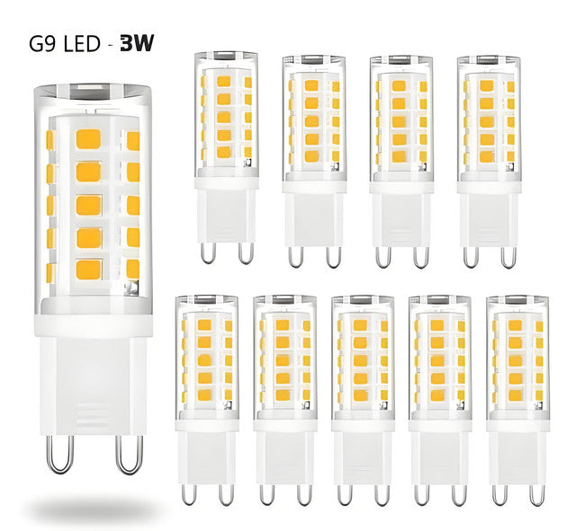 G9 LED bulbs 3W – Warm white – 10-pack.