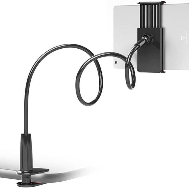 Gooseneck Tablet Holder, Tablet Stand for Bed Gooseneck Mount Flexible Arm 360 Clamp.