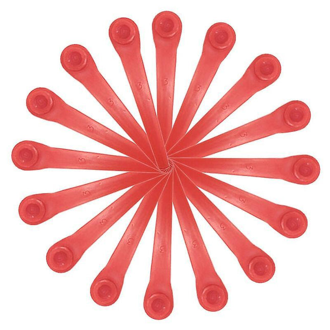 100-pack plastic blades compatible with Gardena edgers, replacement blades for Gardena edgers and cordless lawn mowers. (FMY).