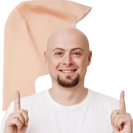 Halloween Bald Wig Latex Bald Wig For Men Women Halloween Costumes, Bald Wig Hat For Adults Costume Halloween Makeup Costume Accessories.