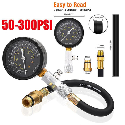 Universal Engine Compression Tester Professional Cylinder Compression Meter for Motorcycle.