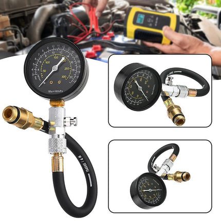 Universal Engine Compression Tester Professional Cylinder Compression Meter for Motorcycle.