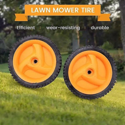 2-pack 196 mm lawn mower wheels compatible with Husqvarnaa Mcculloch 5324025-67, 5324029-36, 53240256.