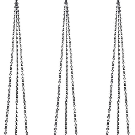 3-Pack Hanging Chain Set, Replacement Chain, Metal, Hanging Basket, Chains, Garden, Flower Pot, Plant Hanger with Clips and Hooks for Bird Feeder.