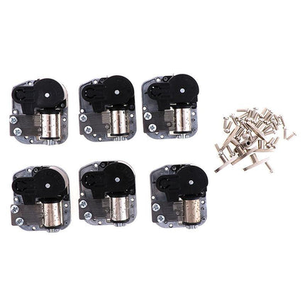 Mechanical DIY Music Box Sankyo Musical Movement + Screws + Blac Black A2;Swan Lake.