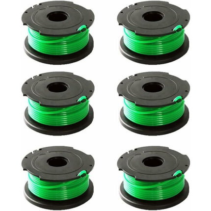Pack of 6 Green Line Spools for Black & Decker GL7033 GL8033 GL9035 A6482..DEBUNS Grass Trimmer.