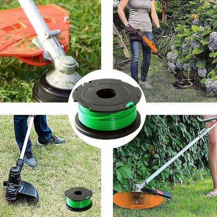 Pack of 6 Green Line Spools for Black & Decker GL7033 GL8033 GL9035 A6482..DEBUNS Grass Trimmer.