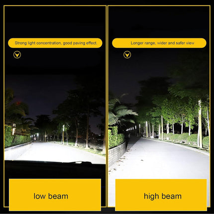 2PCS H4 LED Bulb, 12V Motorcycle/Car Headlight, 12W COB Bulbs Headlight LED Bulb for High Beam Headlight, High Beam/Low Beam.
