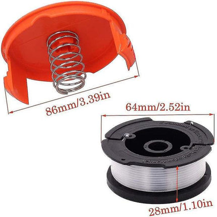 Black+decker A6481 Spool + 6 Pack Line For Reflex Strimmer null none.