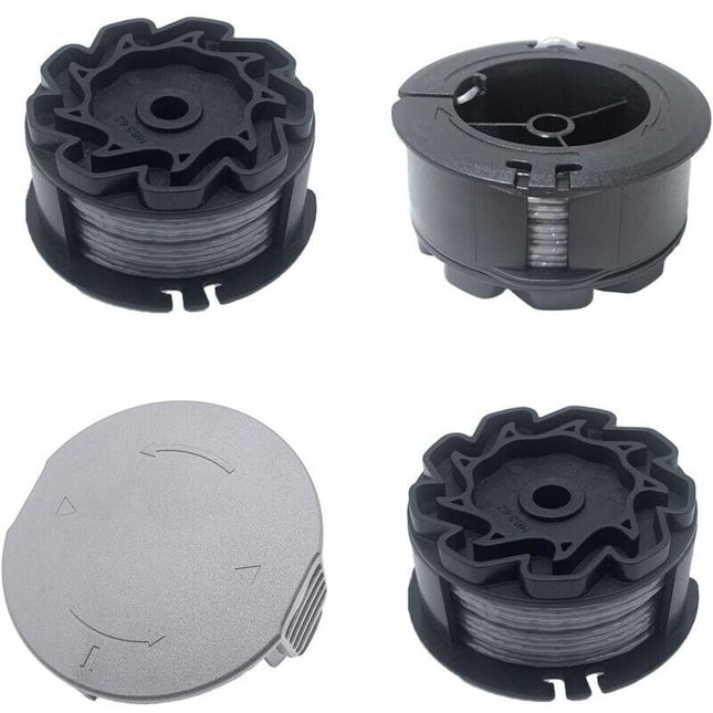 Set of 3 replacement spools for UniversalGrassCut 18V-26/18V-260/18/18-26/18-260, for ‎F016800570 and 1600A01R5J (6 m, 1.6 mm)..DEBUNS.