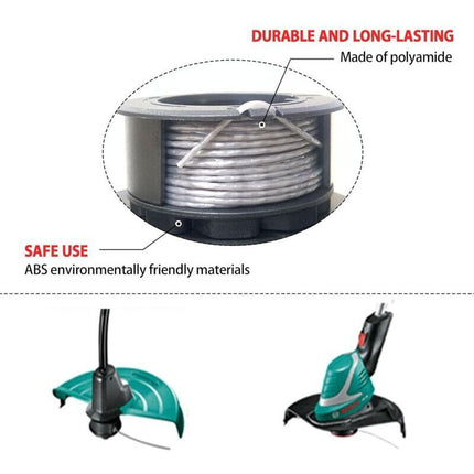 Set of 3 replacement spools for UniversalGrassCut 18V-26/18V-260/18/18-26/18-260, for ‎F016800570 and 1600A01R5J (6 m, 1.6 mm)..DEBUNS.