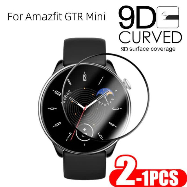1-2 pcs compatible with Amazfit Gtr Mini Gtr 4 3 2 Pro 2E Smart Watch Full Cover Protection Cure Film Gtr3 Gtr4 Glass for Amazfit GTR 4 1 pc.